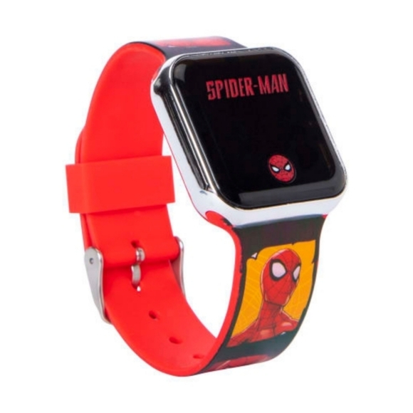 NEW Marvel Spiderman Boys Digital LED Wrist Watch Accutime Licensed - Picture 3 of 3